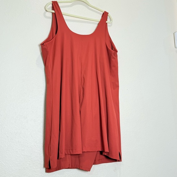 Old Navy Size 3X  Plus Powersoft Go Dry Mini Dress Orange Sienna Skort - Picture 6 of 7